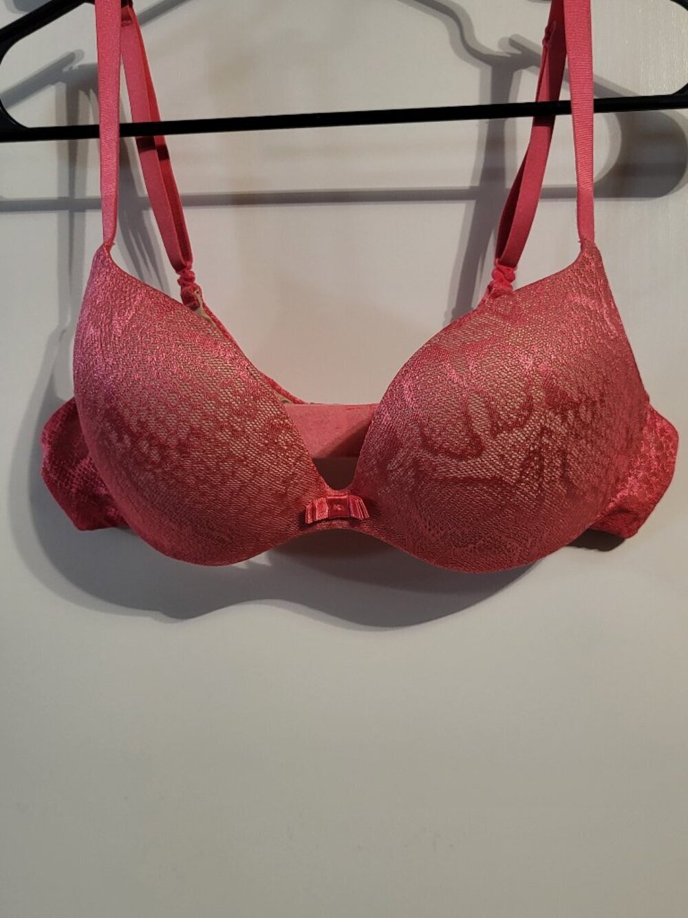 VICTORIAS SECRET PINK PLUNGE BRA SZ36B